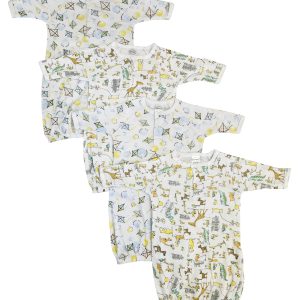 Unisex Newborn Baby 4 Piece Gown Set Nc_0819