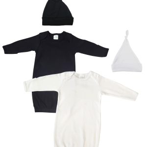 Unisex Newborn Baby 4 Piece Gown Set Nc_0870