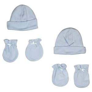 Boys Cap And Mittens 4 Piece  Set Ls_0046