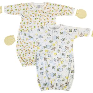 Unisex Newborn Baby 4 Piece Gown Set Nc_0821