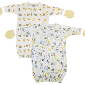 Unisex Newborn Baby 4 Piece Gown Set Nc_0826