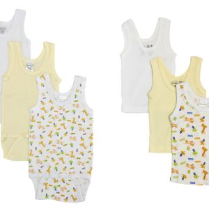 Unisex Baby 6 Pc Onezies And Tank Tops Nc_0506nb