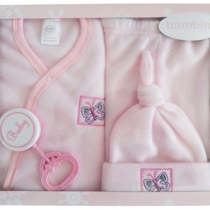 4 Piece Fleece Set - Pink 510p