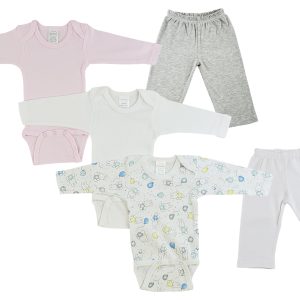Infant Girls Long Sleeve Onezies And Track Sweatpants Cs_0467s
