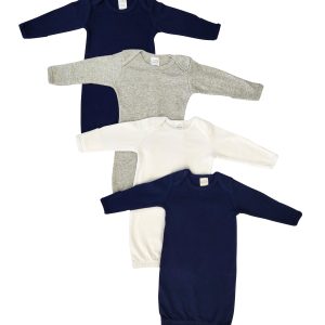 Unisex Newborn Baby 4 Piece Gown Set Nc_0882