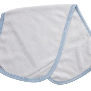 Terry Burpcloth With Blue Trim 1025b