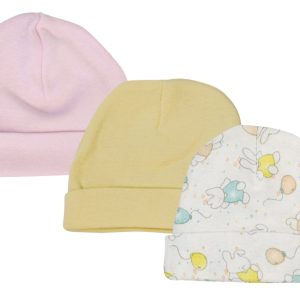 Girls Baby Caps (pack Of 3) Nc_0267