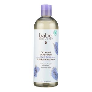 Babo Botanicals - Shampoo Bubblebath and Wash - Calming - Lavender - 15 oz