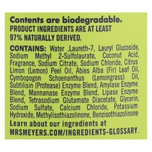 Mrs. Meyer's Clean Day - 2X Laundry Detergent - Lemon Verbana - Case of 6 - 64 oz