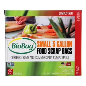 BioBag - 3 Gallon Compost/Waste Bags - Case of 12 - 25 Count