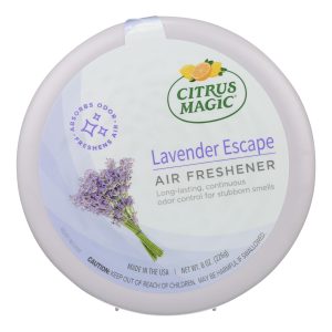 Citrus Magic Odor Absorber - Solid Lavender - Case of 6 - 8 oz