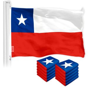 Chile Chilean Flag 3x5 Ft 10-Pack 150D Printed Polyester By G128