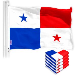 Panama Panamanian Flag 3x5 Ft 5-Pack 150D Printed Polyester By G128