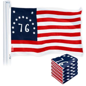Bennington Flag 3x5 Ft 5-Pack 150D Printed Polyester By G128