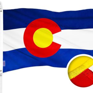 Colorado State Flag 300D Embroidered Polyester 3x5 Ft