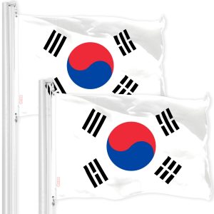 South Korea South Korean Flag 3x5 Ft 2-Pack 150D Printed Polyester By G128