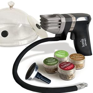 Smoking Gun Wood Smoke Infuser Birner PRO  Extended Kit 12 PCS Flavor Blaster Smoker Machine with Accessories and Wood