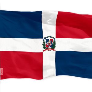 G128 Dominican Republic Flag | 3x5 feet | Printed 150D Indoor/Outdoor, Vibrant Colors, Brass Grommets, Quality Polyester, Much Thicker More Durable Than 100D 75D Polyester