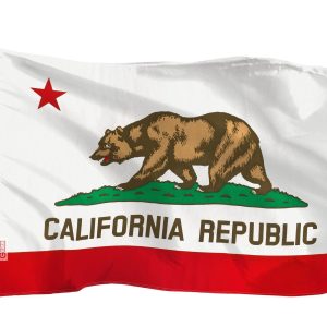 California CA State Flag | 3x5 Ft | LiteWeave Series Printed 100D Polyester | Vibrant Colors Brass Grommets