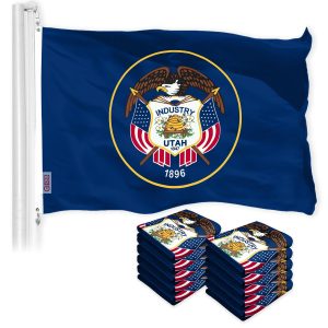 Utah UT State Flag 3x5 Ft 10-Pack 150D Printed Polyester By G128
