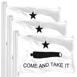 Come and Take It Flag 3x5 Ft 3-Pack Printed 150D Polyester By G128