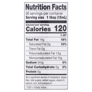 Madhava Honey - Olive Oil Organic Ext Virgin - Case of 6-33.8 OZ