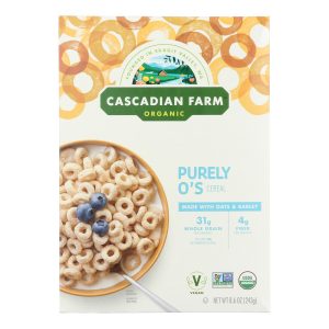 Cascadian Farm Cereal - Organic - Purely Os - 8.6 oz - case of 12