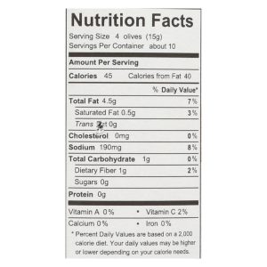 Divina - Organic Pitted Kalamata Olives - Case of 6 - 6 oz.