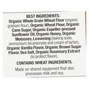 Annie's Homegrown Organic Honey Graham Crackers - Case of 12 - 14.4 oz.