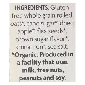 Nature's Path Organic Hot Oatmeal - Spiced Apple with Flax - Case of 6 - 11.3 oz.