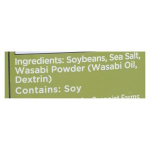 Seapoint Farms Dry Roasted Edamame - Spicy Wasabi - Case of 12 - 3.5 oz.