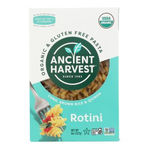 Ancient Harvest Organic Gluten Free Quinoa Supergrain Pasta - Rotelle - Case of 12 - 8 oz