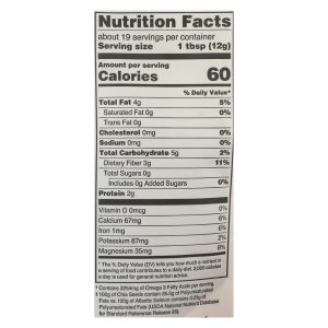 Navitas Naturals Chia Seeds - Organic - Raw - 8 oz - case of 12