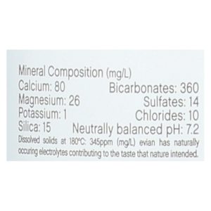 Evians Spring Water Spring Water - Plastic - Case of 2 - 6/1 LTR