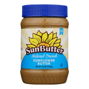 Sunbutter Sunflower Butter - Natural Crunch - Case of 6 - 16 oz.