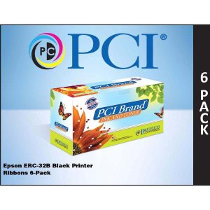 Premium Compatibles Ribbon ERC32B - Black - 6 / Pack