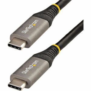 StarTech.com 6ft 2m USB C Cable, High Quality USB-C Cable, USB 3.0 (5Gbps) Type-C Cable, 5A/100W PD, DP Alt Mode, USB C Cord