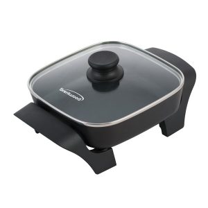 Brentwood SK-46 8-Inch Nonstick Electric Skillet with Glass Lid