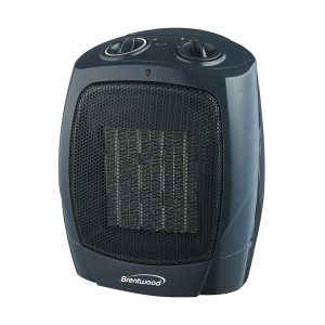 Brentwood H-C1601 H-C1601 1,500-Watt-Max Portable Ceramic Space Heater and Fan, Black