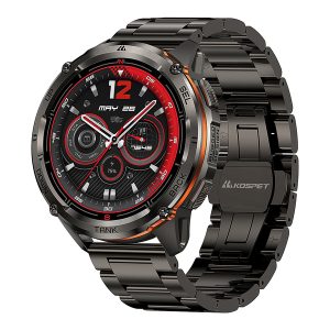 KOSPET P-TUS002-B TANK T3 Ultra 2 GPS Smartwatch with 1.43-In. AMOLED Touch Screen, Bluetooth, 170+ Sports Modes, and 2 Bands (Black)