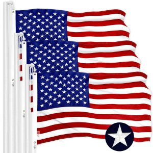 USA American Flag 2x3FT 3-Pack Embroidered Polyester By G128