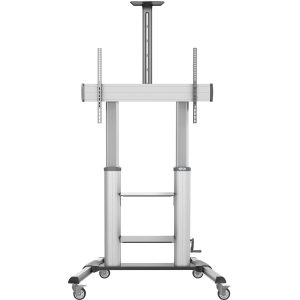Eaton Tripp Lite Series Safe-IT Heavy-Duty Rolling TV Cart with Height-Adjusting Crank Handle for 60 to 100-inch Displays