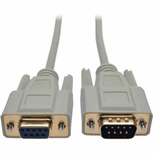 Eaton Tripp Lite Series Serial DB9 Serial Extension Cable, Straight Through (DB9 M/F), 6 ft. (1.83 m)
