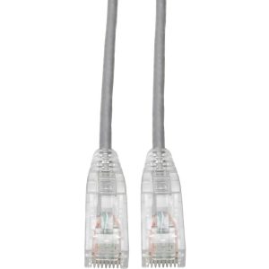 Eaton Tripp Lite Series Cat6 Gigabit Snagless Slim UTP Ethernet Cable (RJ45 M/M), PoE, Gray, 10 ft. (3.05 m)