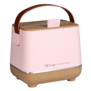 Frigidaire EFMIS310-PINK Top-Opening 6-Can Beverage Insulated Fridge/Cooler, Cork (Pink)