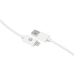 iEssentials IEN-BC10L-WT Charge and Sync Braided Lightning to USB Cable (120 In.; White)