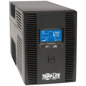 Tripp Lite by Eaton OMNI1500LCDT 10-AC Outlet and LAN/Coax 1,500-VA/810-Watt OmniSmart Line-Interactive UPS Tower, AVR and 650-Joules Surge Protection, 6-Ft. Cord