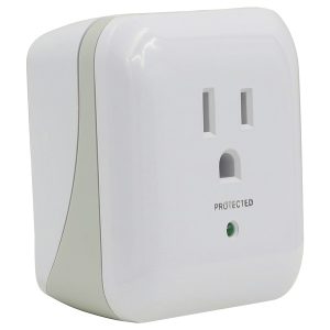 Prime PB802105 1-Outlet 900-Joules Surge Protector Wall Tap with Protected LED Indicator and End of Service Alarm, PB802105