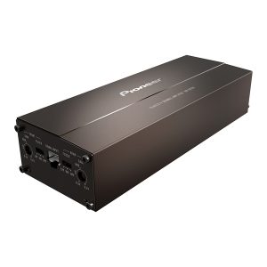 Pioneer GM-DX104 GM-DX104 4-Channel 400-Watt-Max Class D Ultra-Compact Amplifier with 4 Ohms, Hi-Res Audio Certified, Bridgeable, and High-/Low-Pass Filters