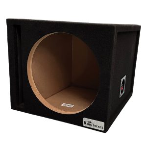 King Boxes S12V S12V 12-In. Single-Speaker Ported Black Carpeted Enclosure